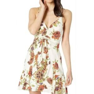 Free People Women´s Happy Heart Ruched print Mini Dress Sz XS